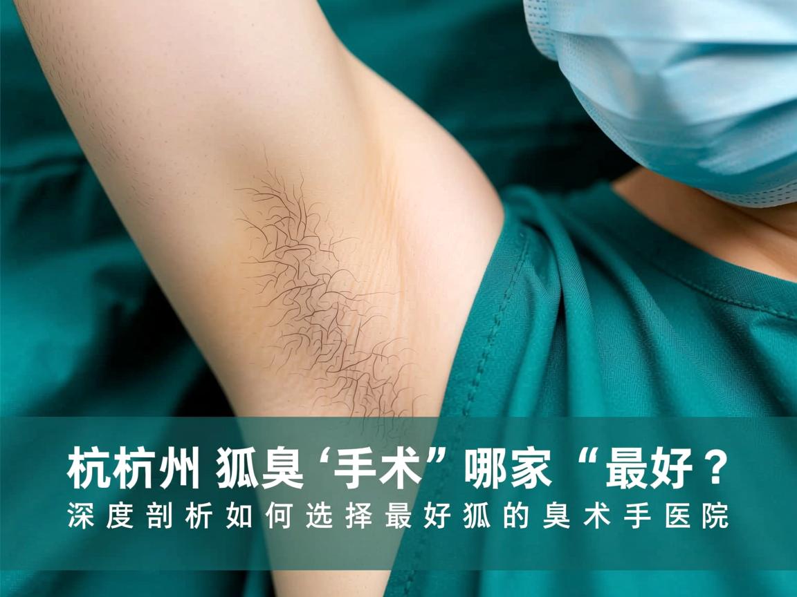 杭州狐臭手术哪家最好？深度剖析如何选择最好的狐臭手术医院