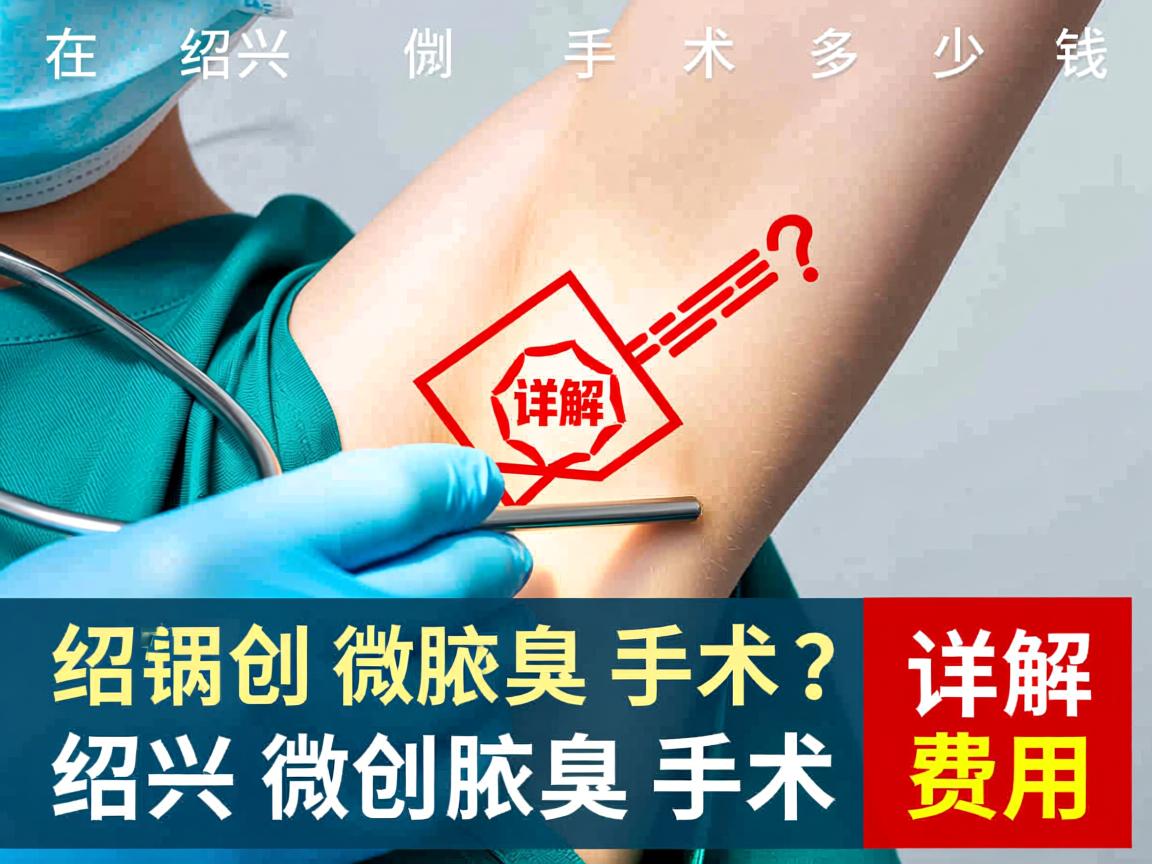 在绍兴做微创腋臭手术多少钱？详解绍兴微创腋臭手术费用