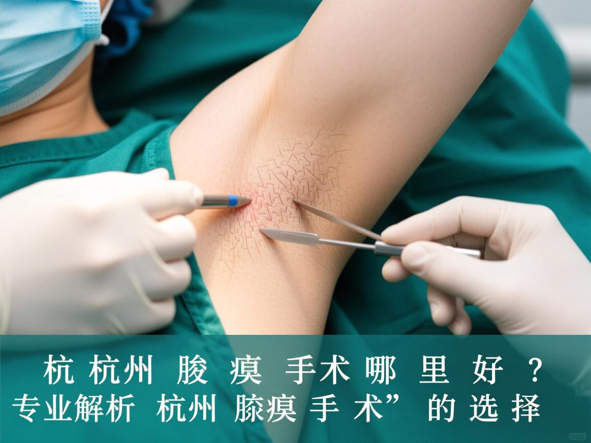 杭州腋臭手术哪里好？专业解析杭州腋臭手术的选择