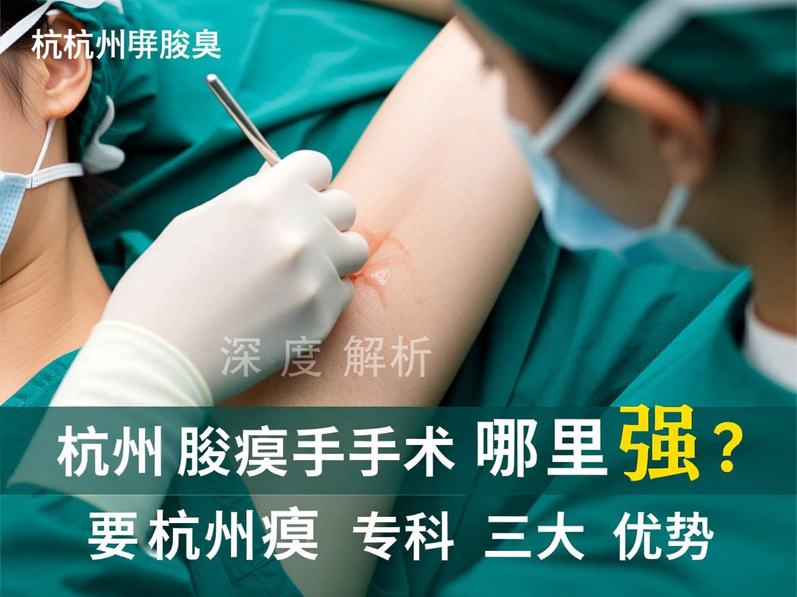 杭州腋臭手术哪里强？深度解析杭州腋臭专科三大优势