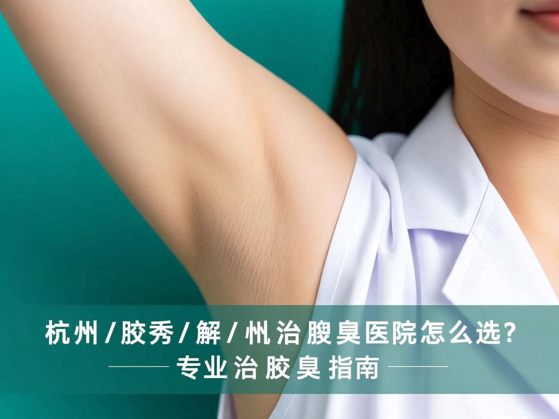杭州腋秀解析，杭州治腋臭医院怎么选？专业治腋臭指南