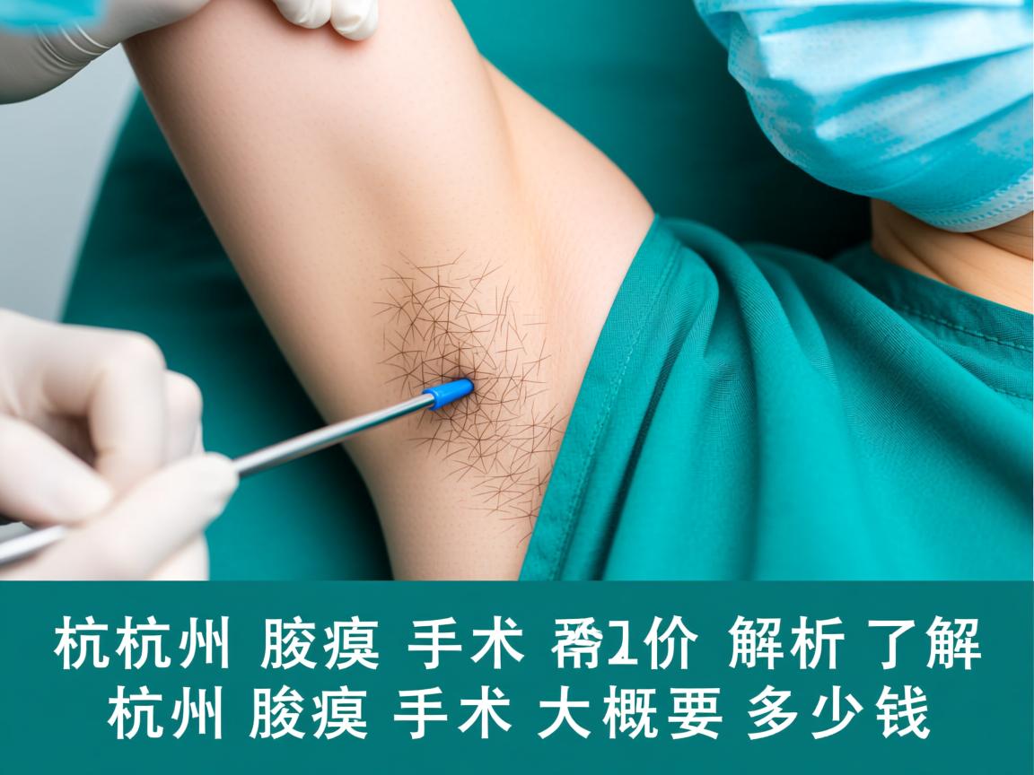 杭州腋臭手术价格解析，了解杭州腋臭手术大概要多少钱