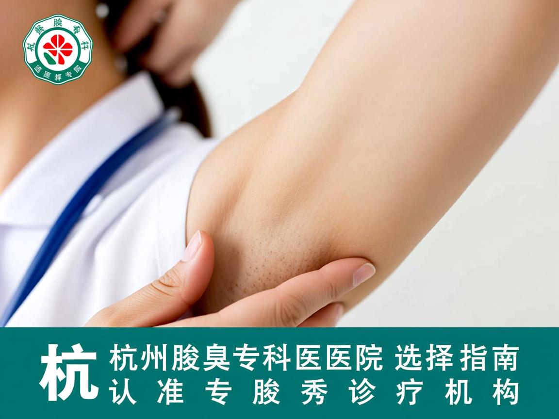 杭州腋臭专科医院选择指南，认准专业腋秀诊疗机构