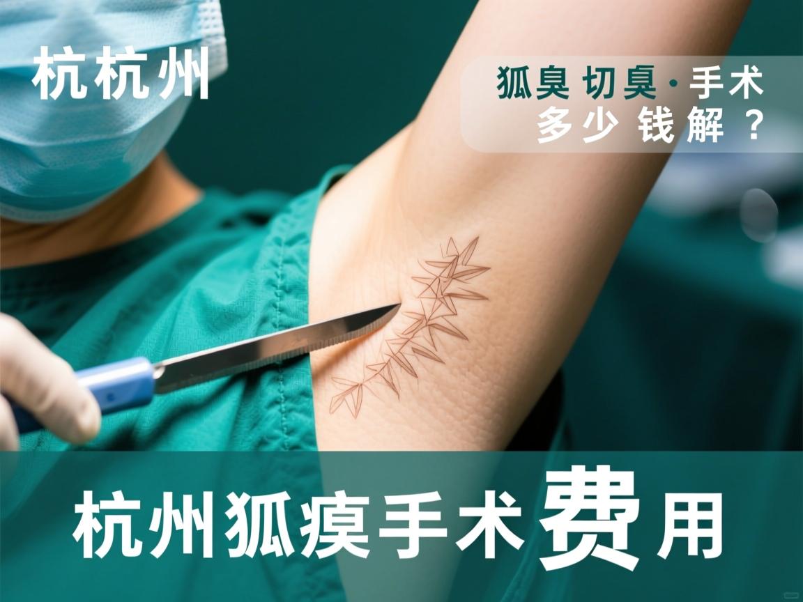 杭州切除狐臭手术多少钱？详解杭州狐臭手术费用