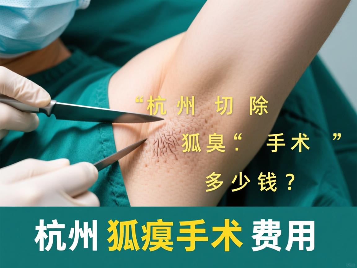 杭州切除狐臭手术多少钱？详解杭州狐臭手术费用