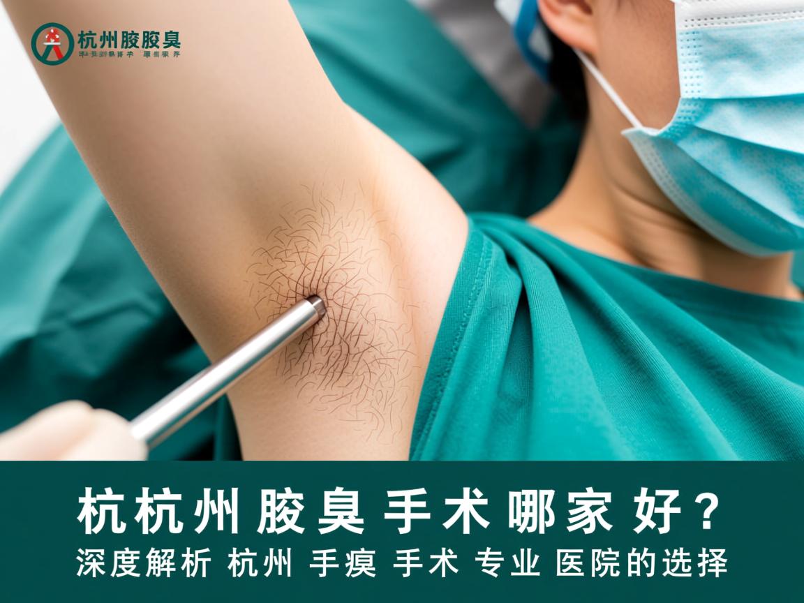杭州腋臭手术哪家好？深度解析杭州腋臭手术专业医院的选择