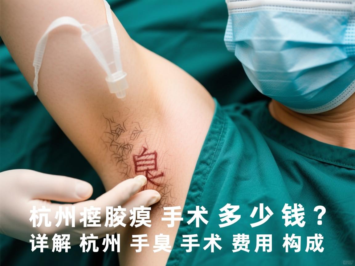 杭州腋臭手术多少钱？详解杭州腋臭手术费用构成