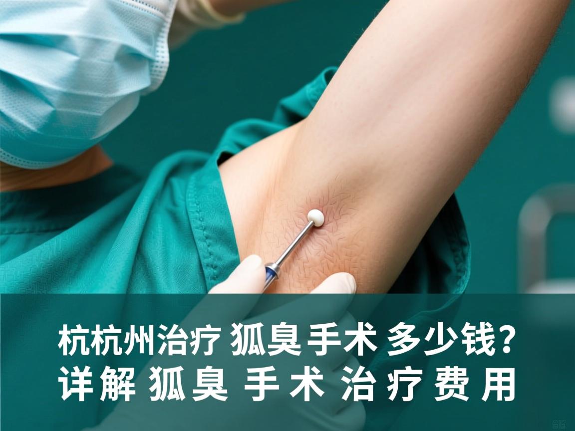 杭州治疗狐臭手术多少钱？详解狐臭手术治疗费用