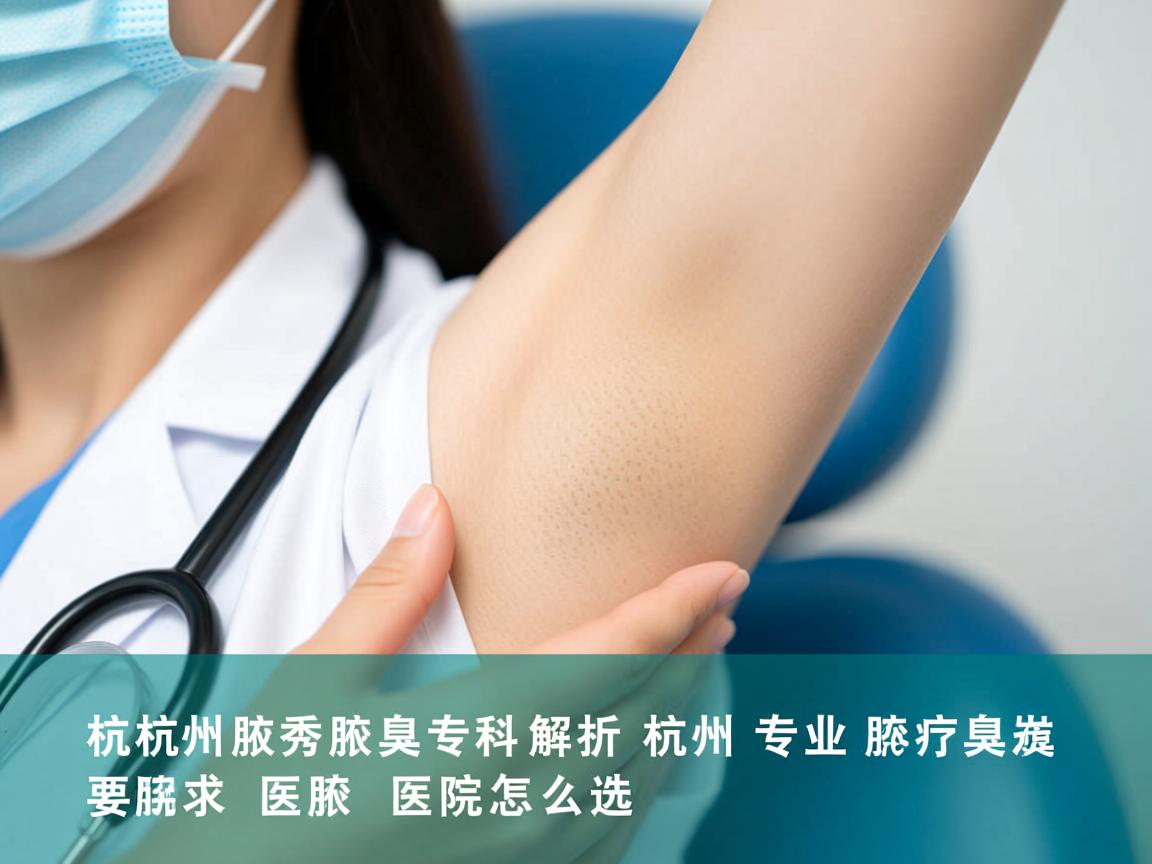 杭州腋秀腋臭专科解析，杭州专业腋臭医院怎么选