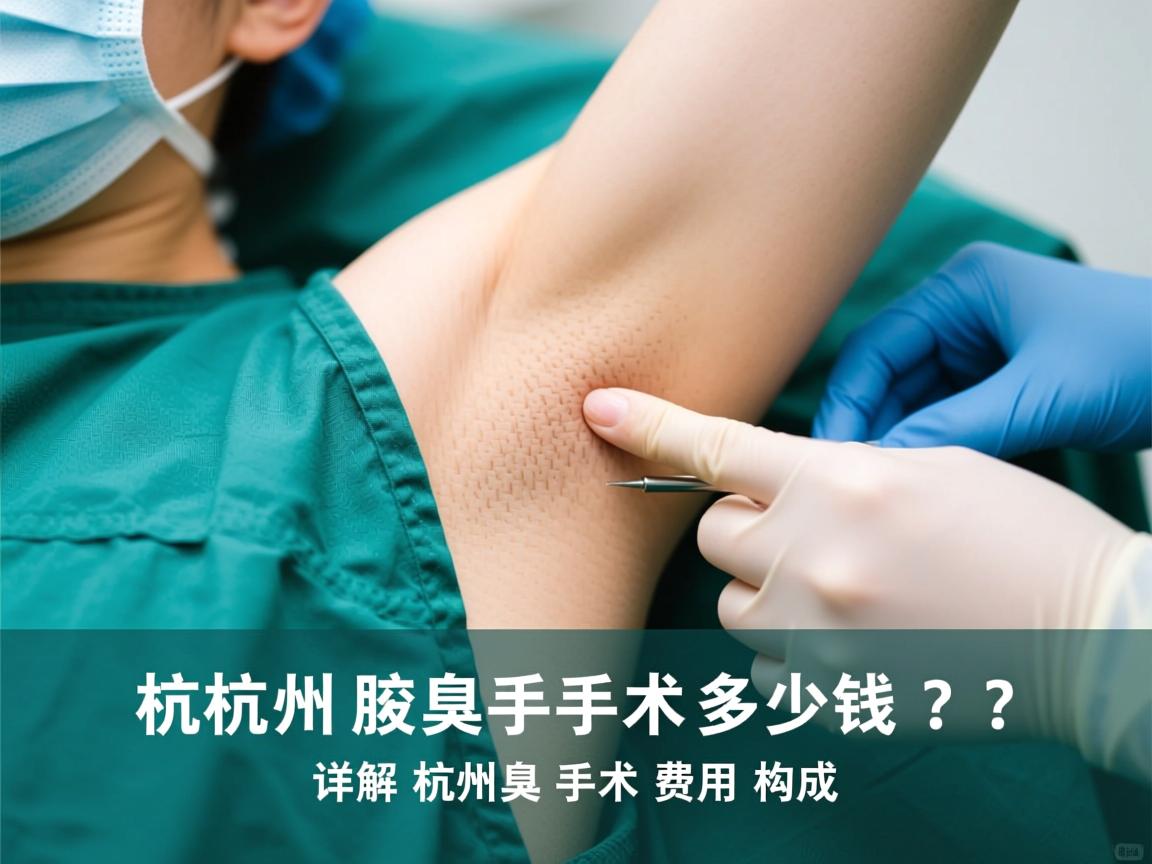 杭州腋臭手术多少钱？详解杭州腋臭手术费用构成