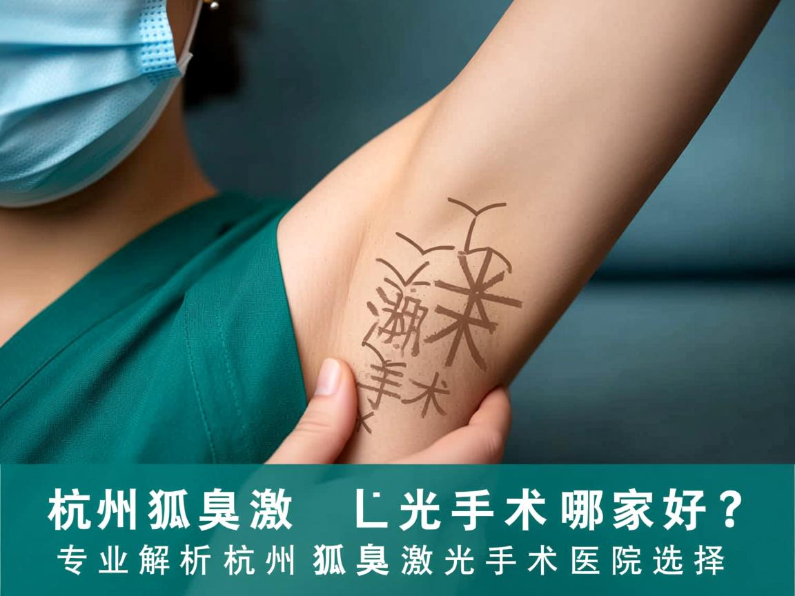 杭州狐臭激光手术哪家好？专业解析杭州狐臭激光手术医院选择