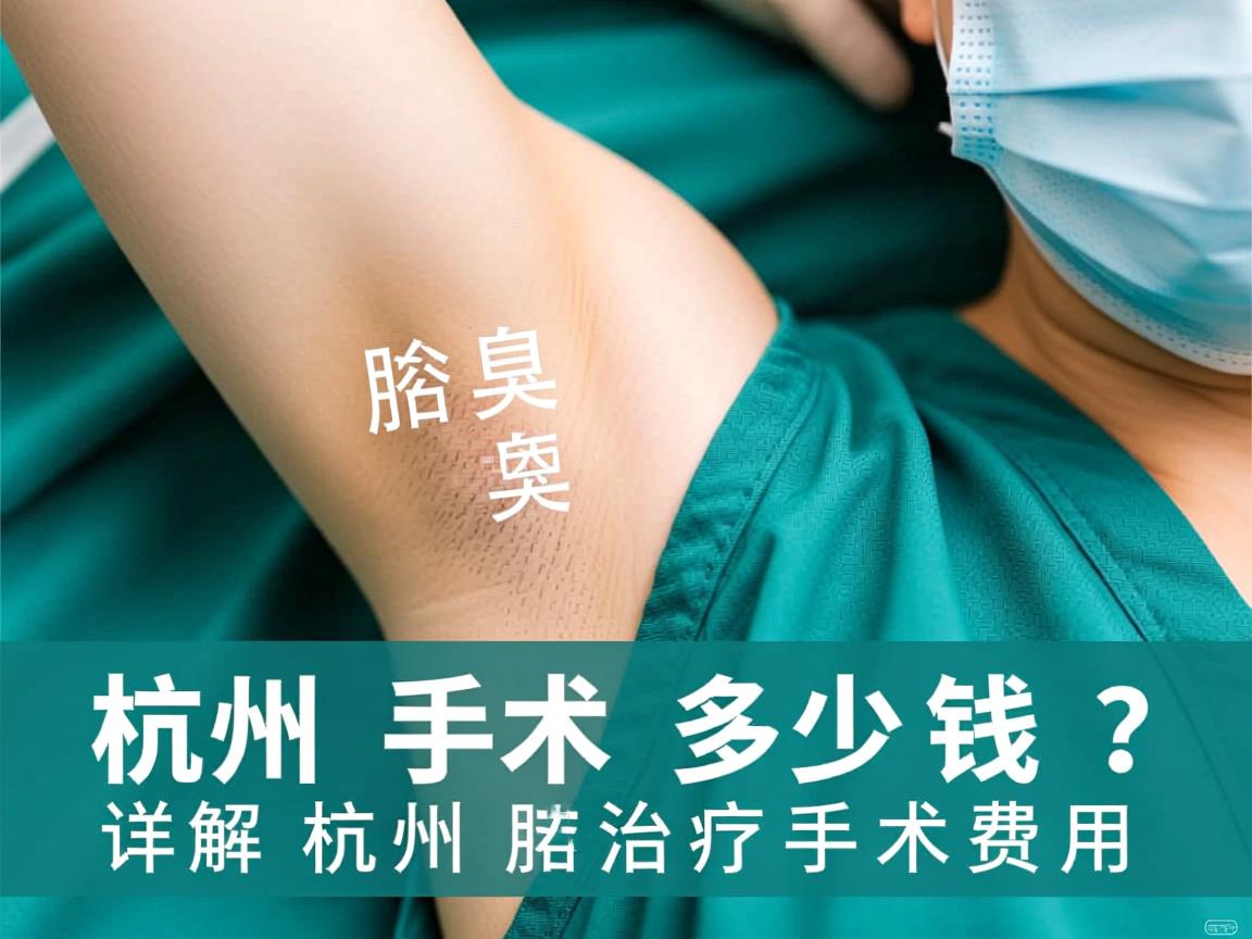杭州腋臭手术多少钱？详解杭州腋臭治疗手术费用