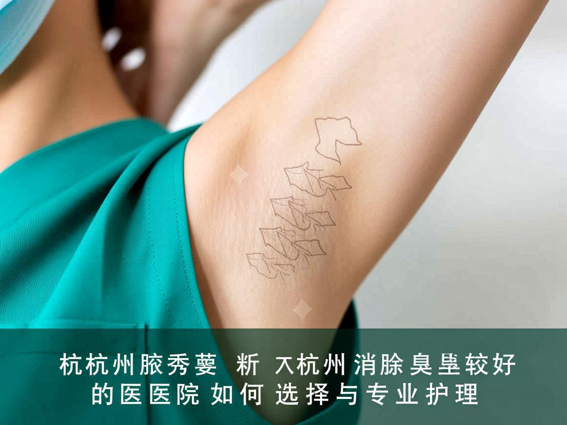 杭州腋秀解析，杭州消除腋臭较好的医院如何选择与专业护理