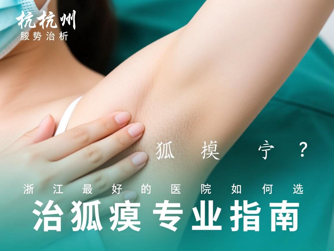 杭州腋秀解析，治狐臭浙江最好的医院如何选择？治狐臭专业指南