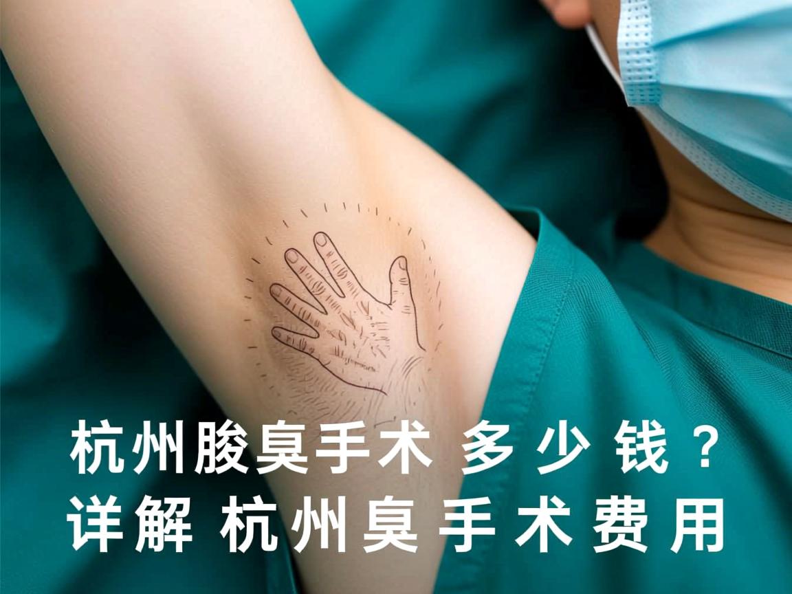 杭州腋臭手术多少钱？详解杭州腋臭手术费用