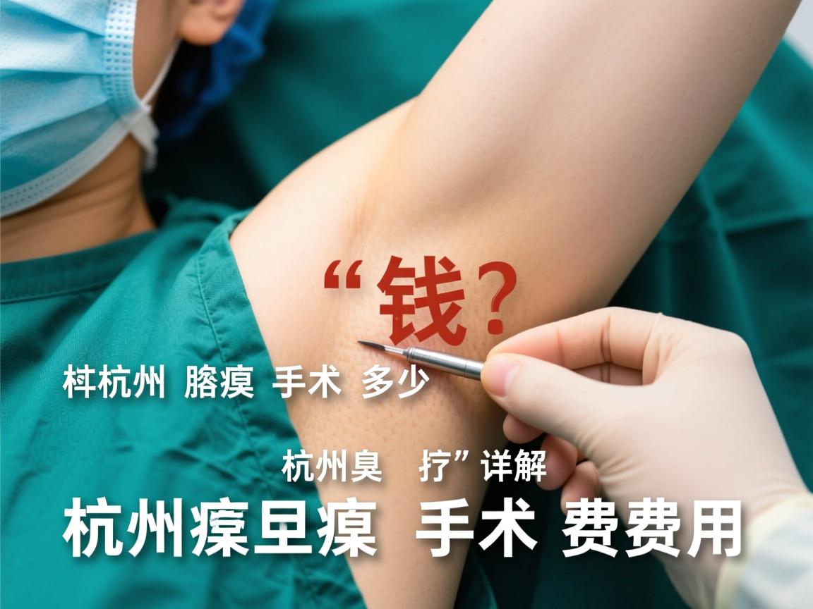 杭州腋臭手术多少钱？详解杭州腋臭手术费用