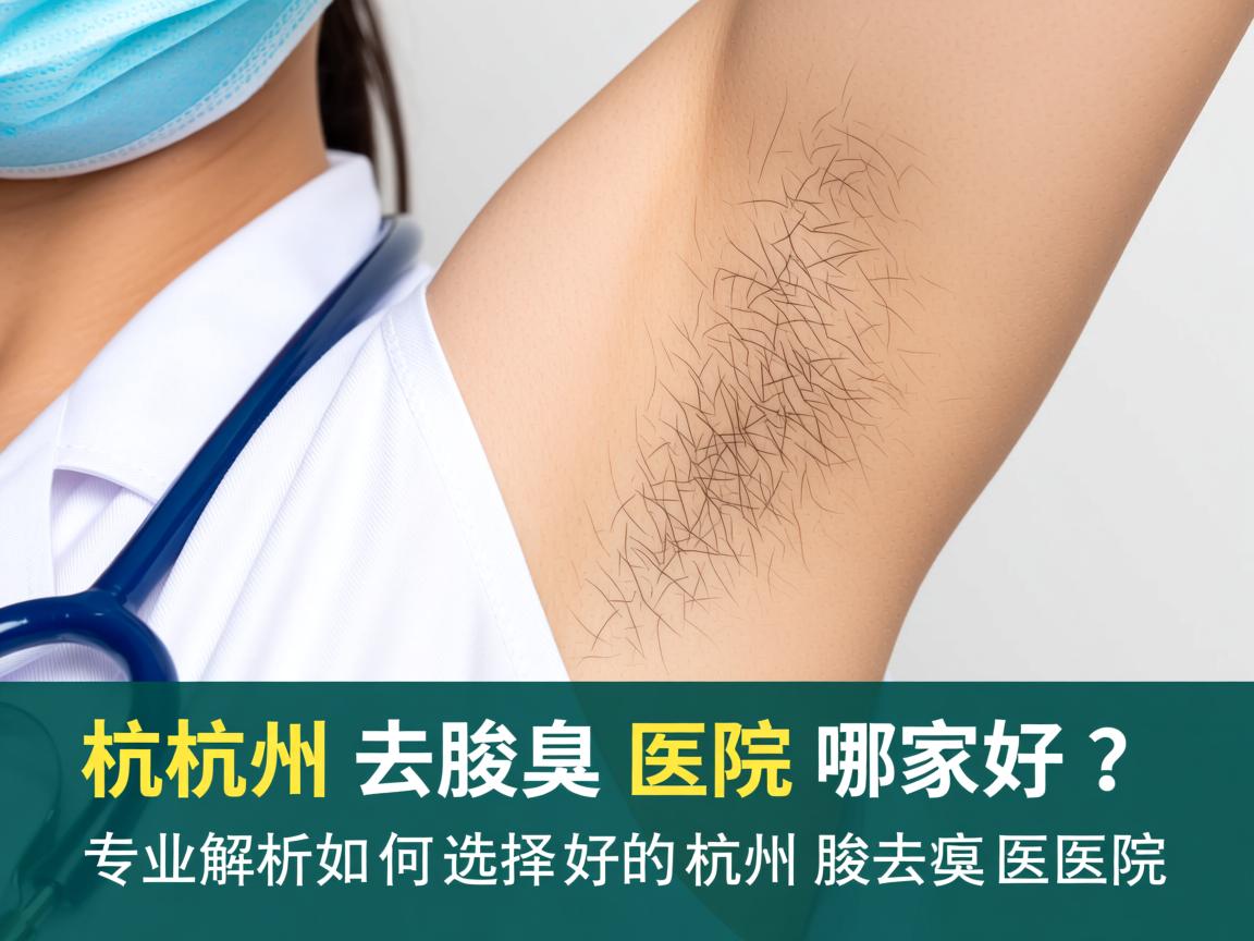 杭州去腋臭医院哪家好？专业解析如何选择好的杭州去腋臭医院