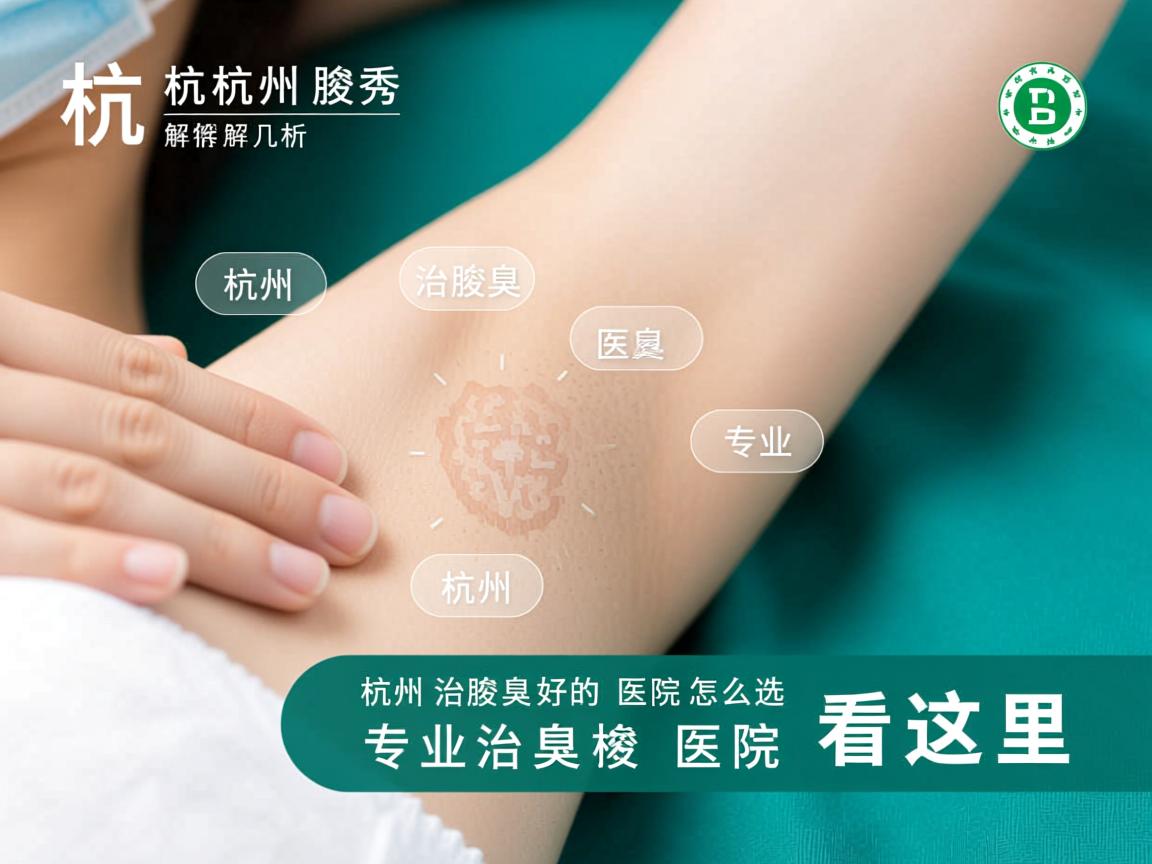 杭州腋秀解析，杭州治腋臭好的医院怎么选，专业治腋臭医院看这里