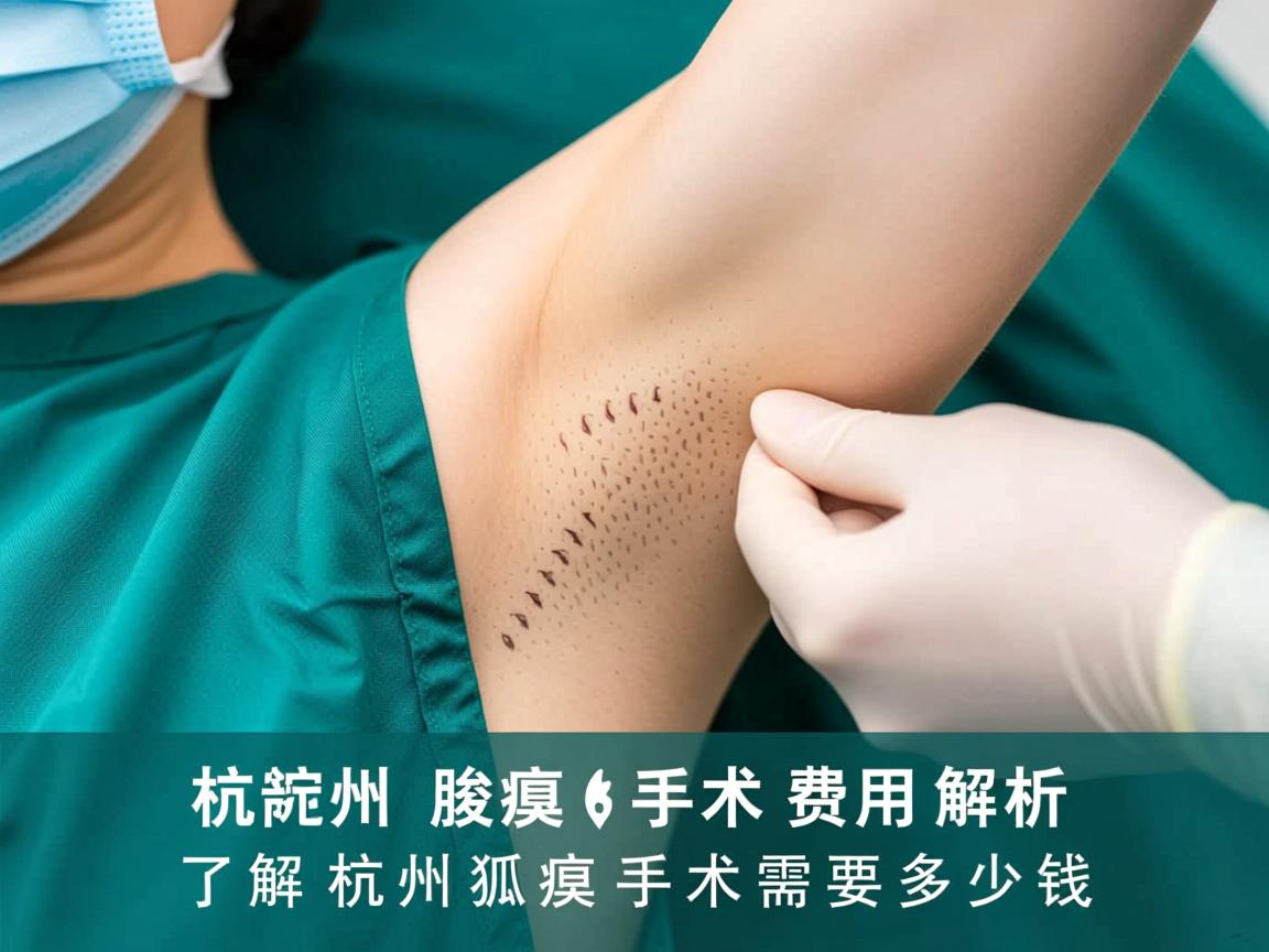 杭州腋臭手术费用解析，了解杭州狐臭手术需要多少钱