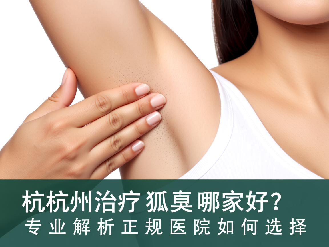 杭州治疗狐臭哪家好？专业解析正规医院如何选择