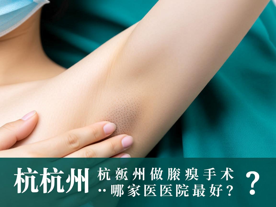 杭州腋秀解析，杭州做腋臭手术，哪家医院最好？