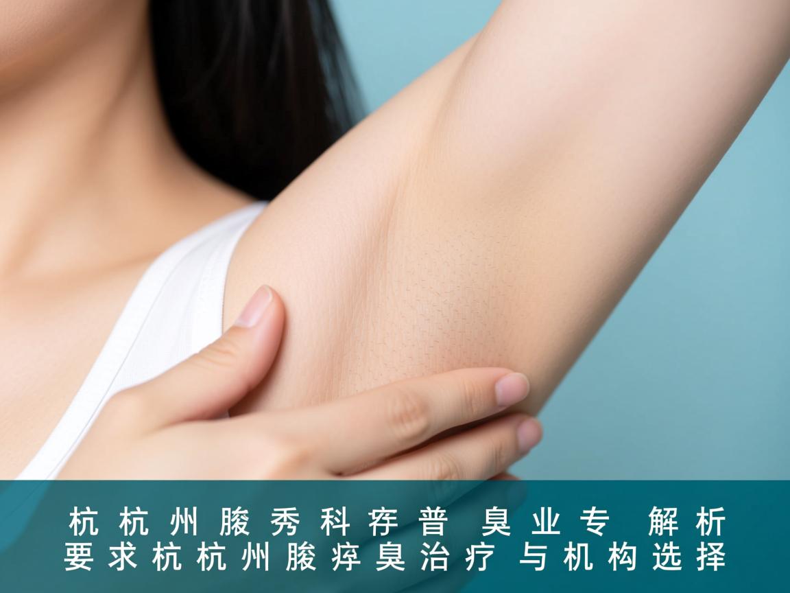 杭州腋秀科普，专业解析杭州腋臭治疗与机构选择