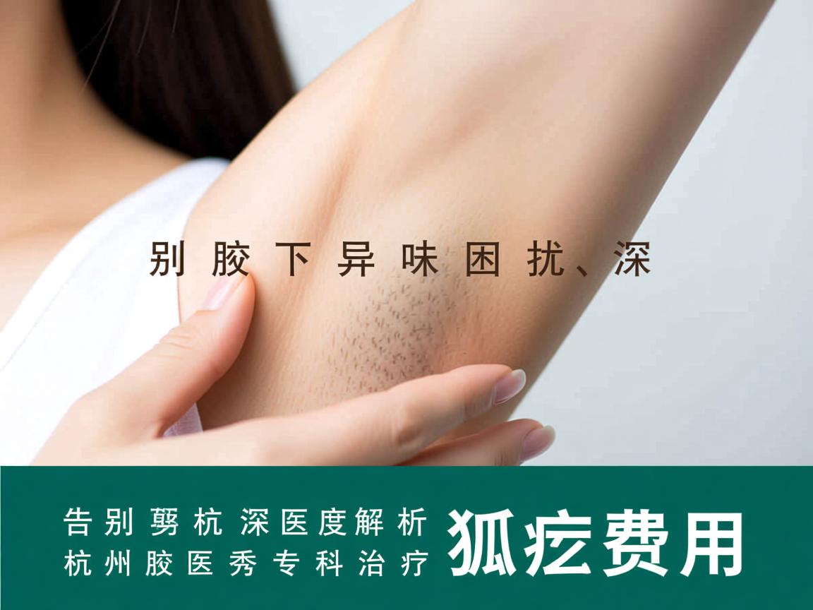 告别腋下异味困扰，深度解析杭州腋秀专科治疗狐臭费用