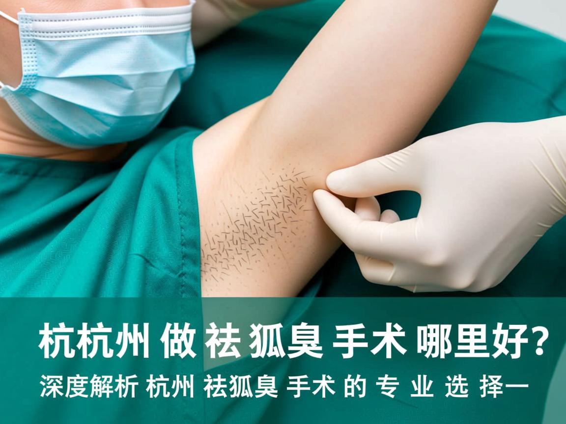 杭州做祛狐臭手术哪里好？深度解析杭州祛狐臭手术的专业选择