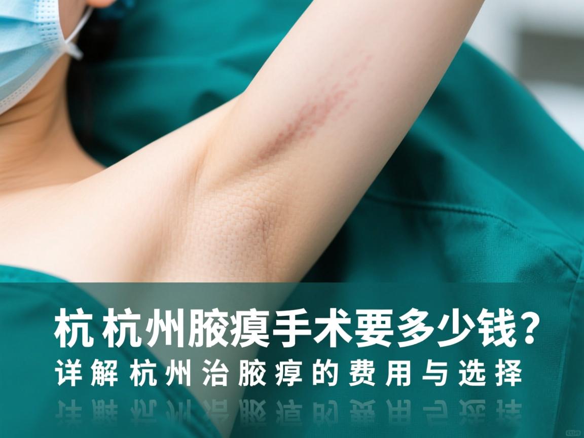 杭州腋臭手术要多少钱？详解杭州治腋臭的费用与选择