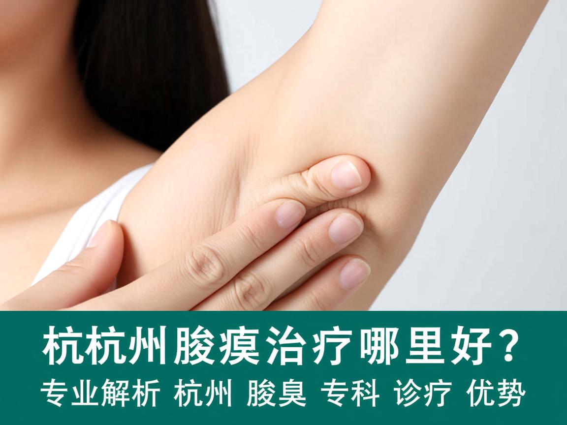杭州腋臭治疗哪里好？专业解析杭州腋臭专科诊疗优势