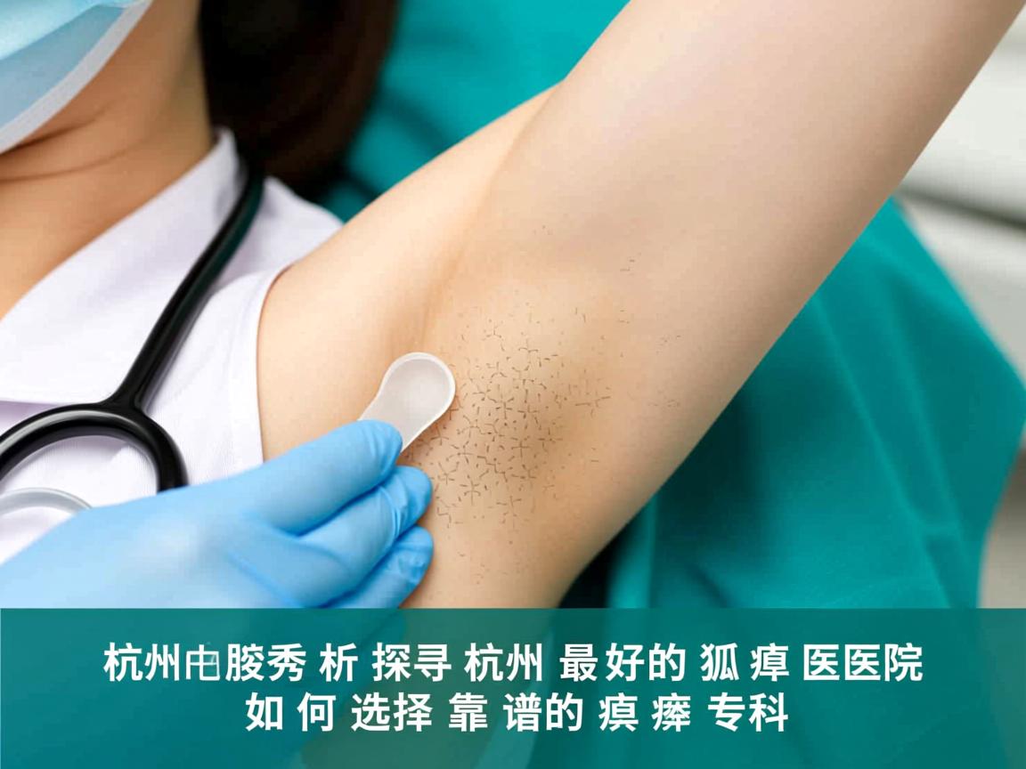 杭州腋秀解析，探寻杭州最好的狐臭医院，如何选择靠谱的腋臭专科