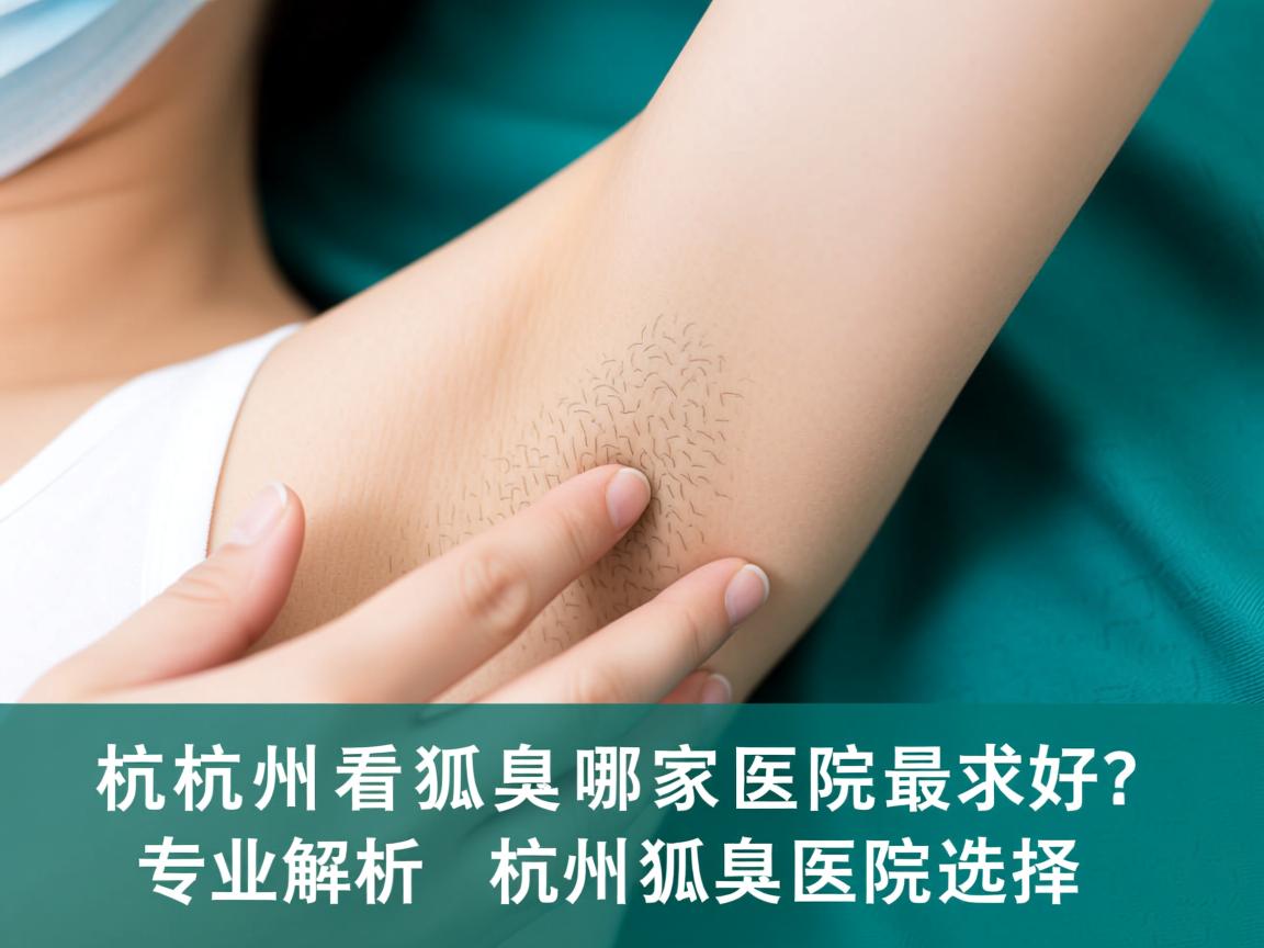 杭州看狐臭哪家医院最好？专业解析杭州狐臭医院选择