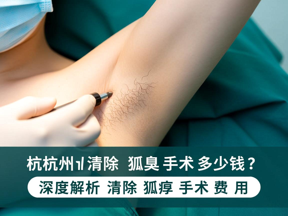 杭州清除狐臭手术多少钱？深度解析清除狐臭手术费用