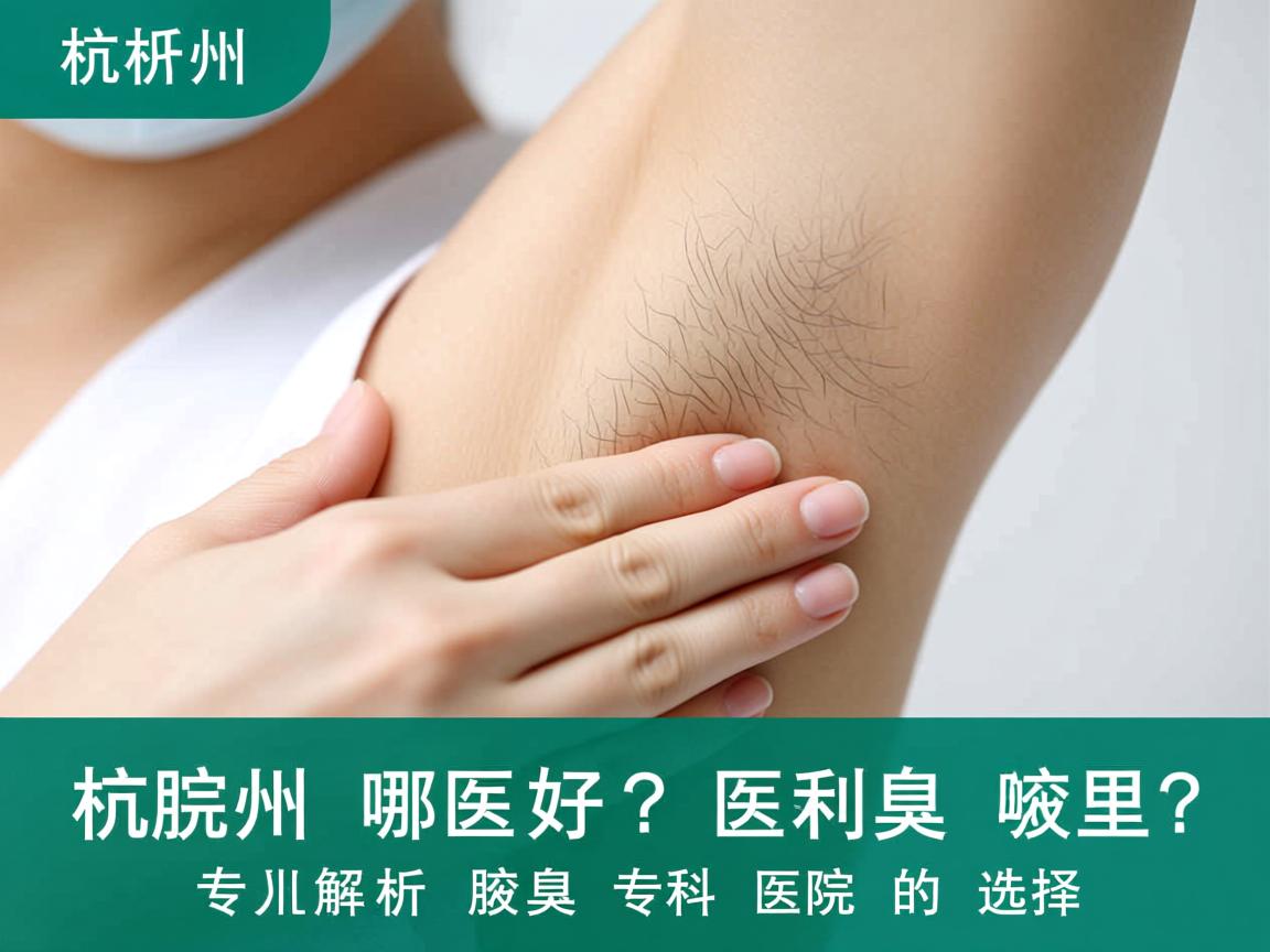 杭州腋臭医院哪里好？专业解析杭州腋臭专科医院的选择