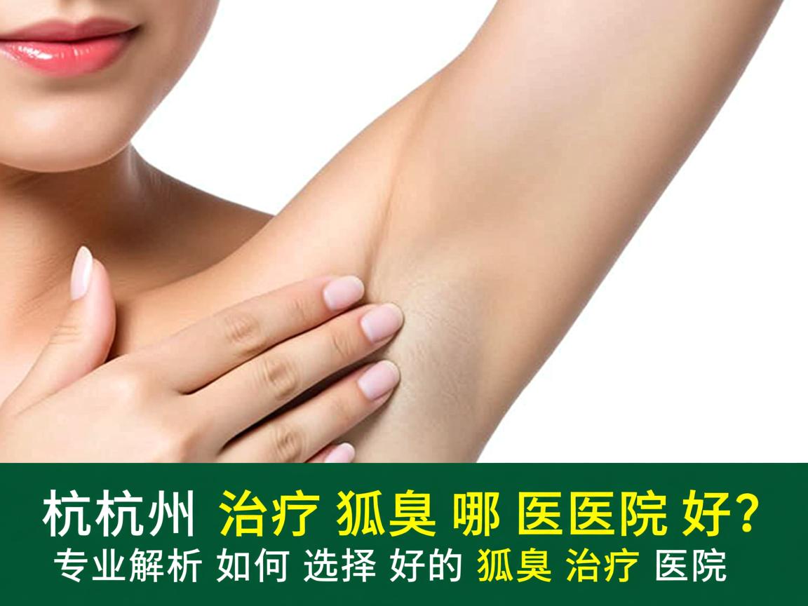 杭州治疗狐臭哪医院好？专业解析如何选择好的狐臭治疗医院
