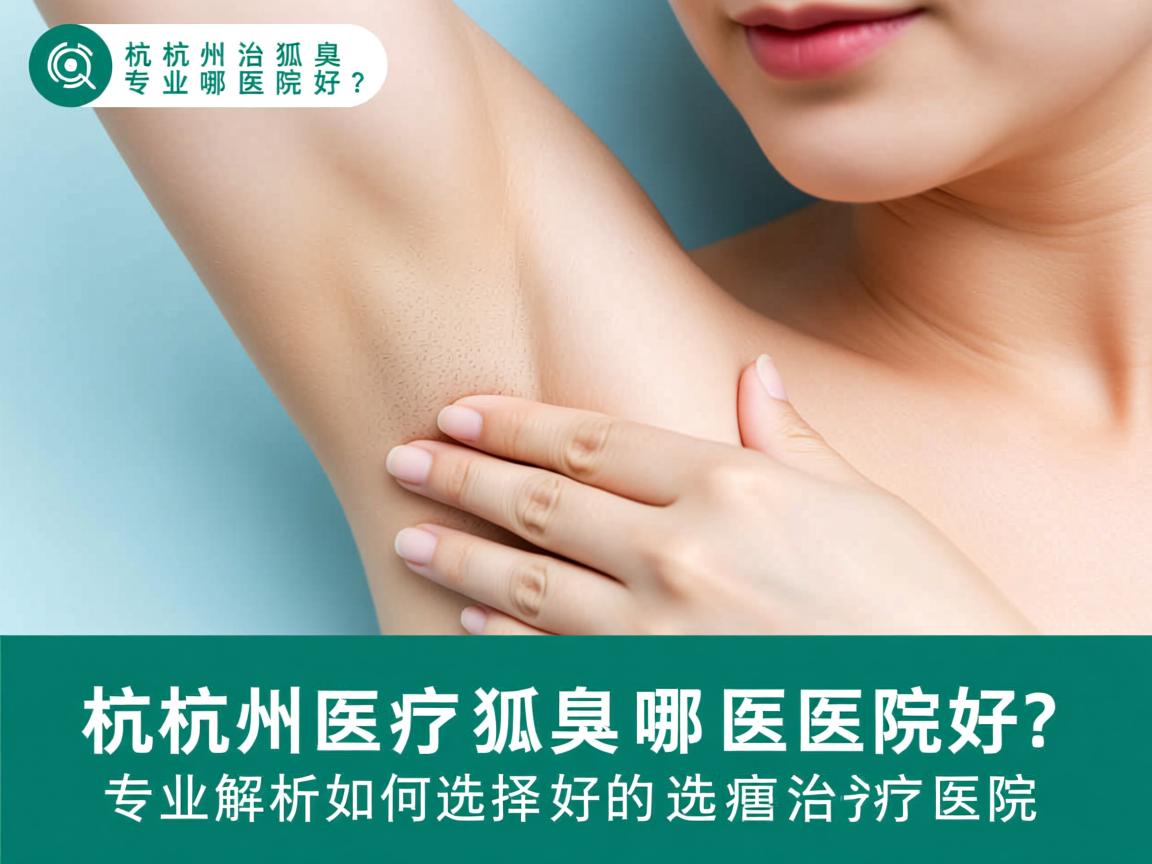 杭州治疗狐臭哪医院好？专业解析如何选择好的狐臭治疗医院