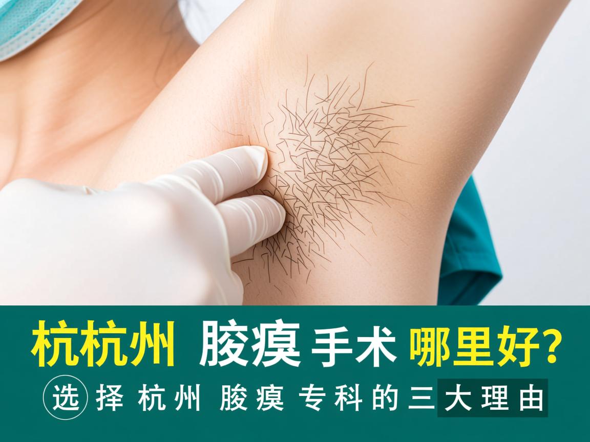 杭州腋臭手术哪里好？选择杭州腋臭专科的三大理由