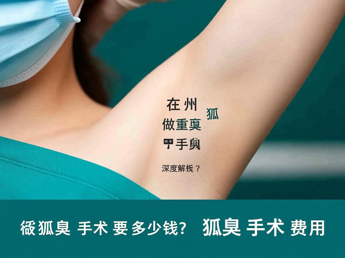 在湖州做重度狐臭手术要多少钱？深度解析狐臭手术费用