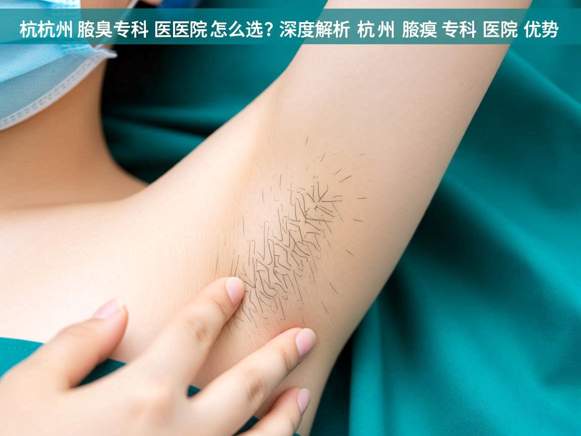 杭州腋臭专科医院怎么选？深度解析杭州腋臭专科医院优势