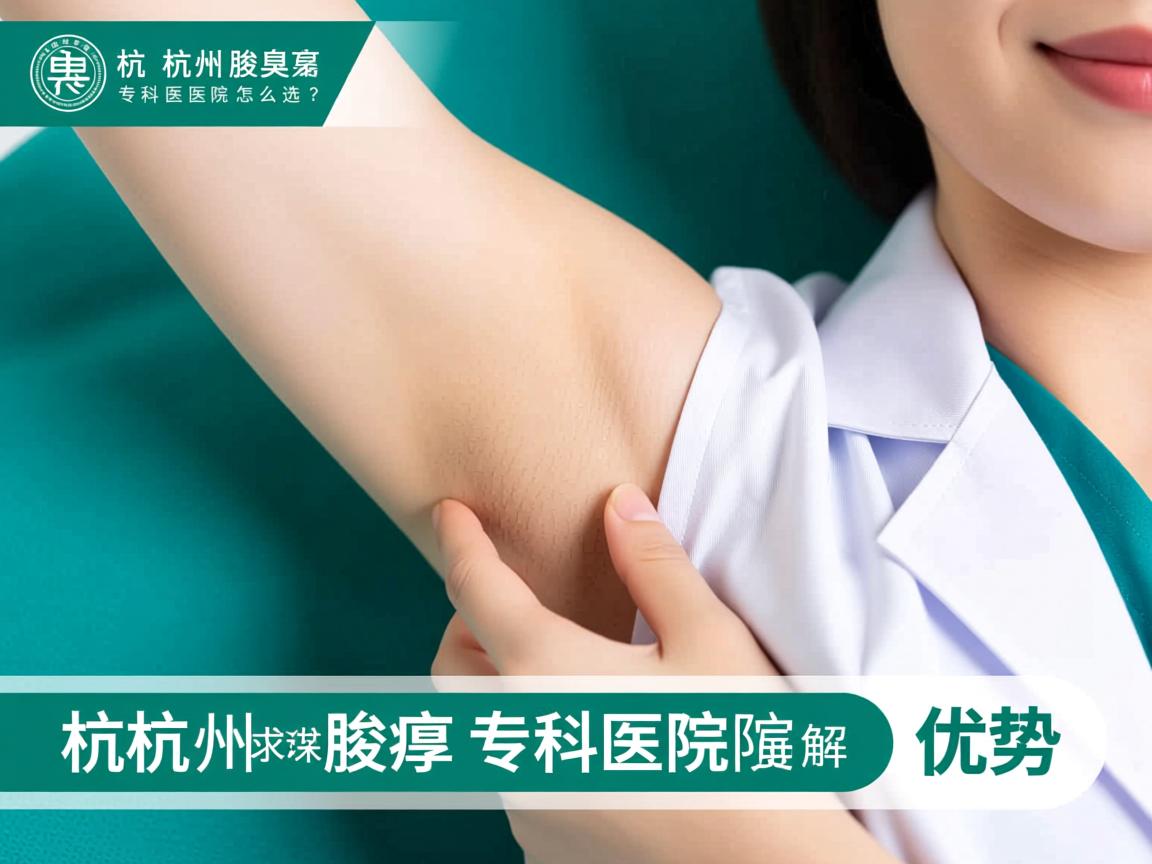 杭州腋臭专科医院怎么选？深度解析杭州腋臭专科医院优势