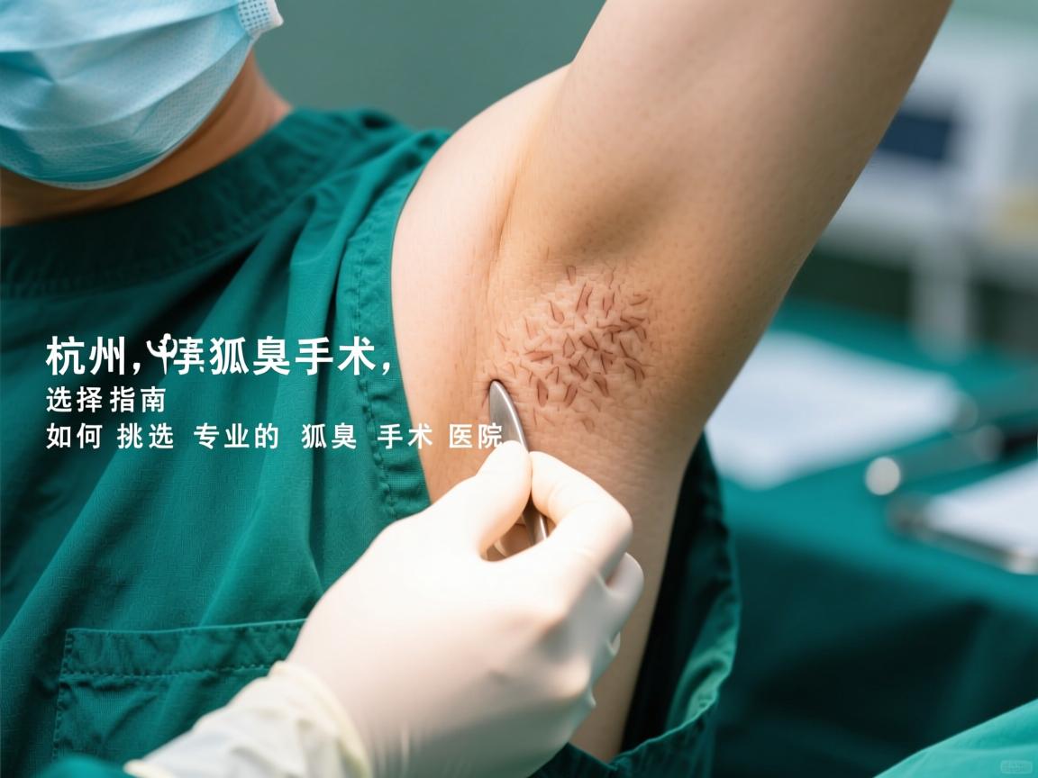 杭州狐臭手术选择指南，如何挑选专业的狐臭手术医院