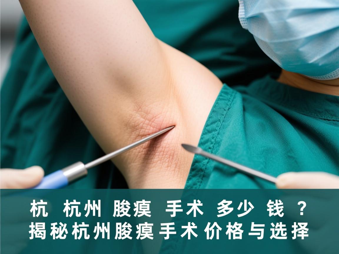 杭州腋臭手术多少钱？揭秘杭州腋臭手术价格与选择