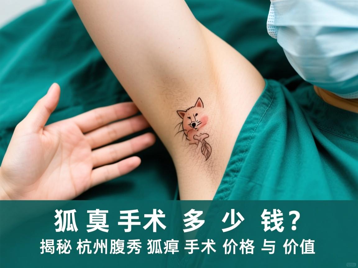 狐臭手术多少钱？揭秘杭州腋秀狐臭手术价格与价值