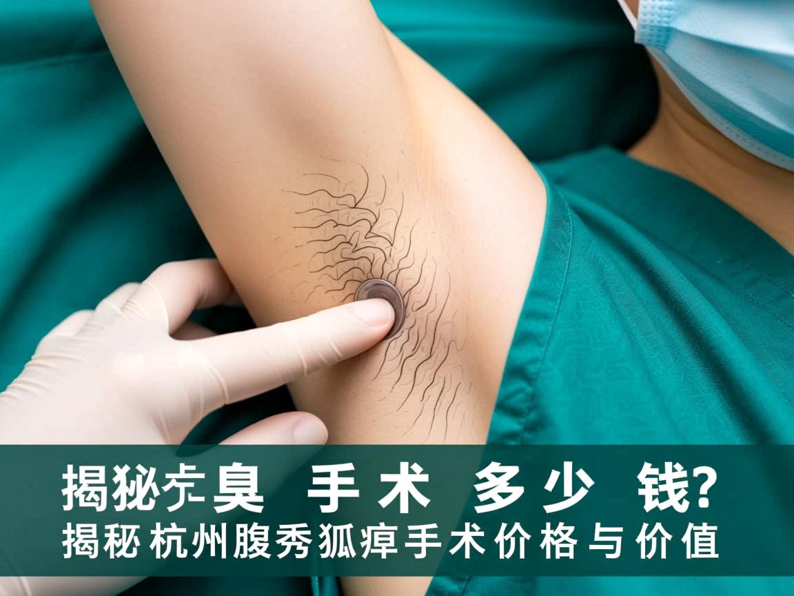 狐臭手术多少钱？揭秘杭州腋秀狐臭手术价格与价值