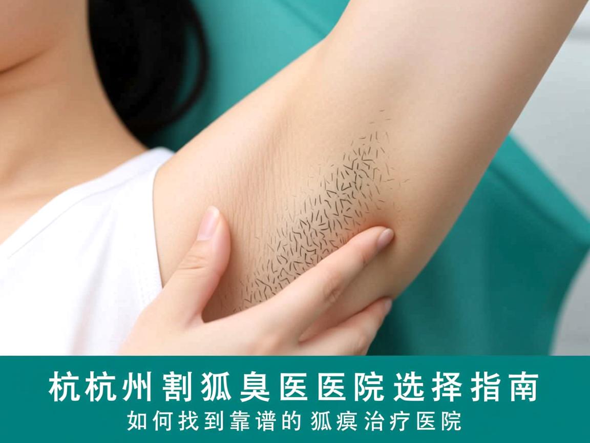 杭州割狐臭医院选择指南，如何找到靠谱的狐臭治疗医院