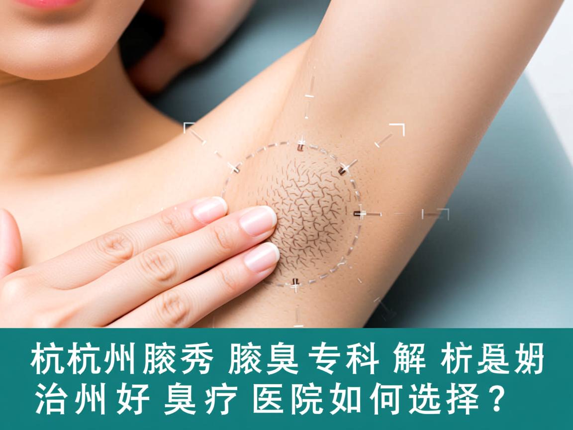 杭州腋秀腋臭专科解析，杭州治疗腋臭好的医院如何选择？