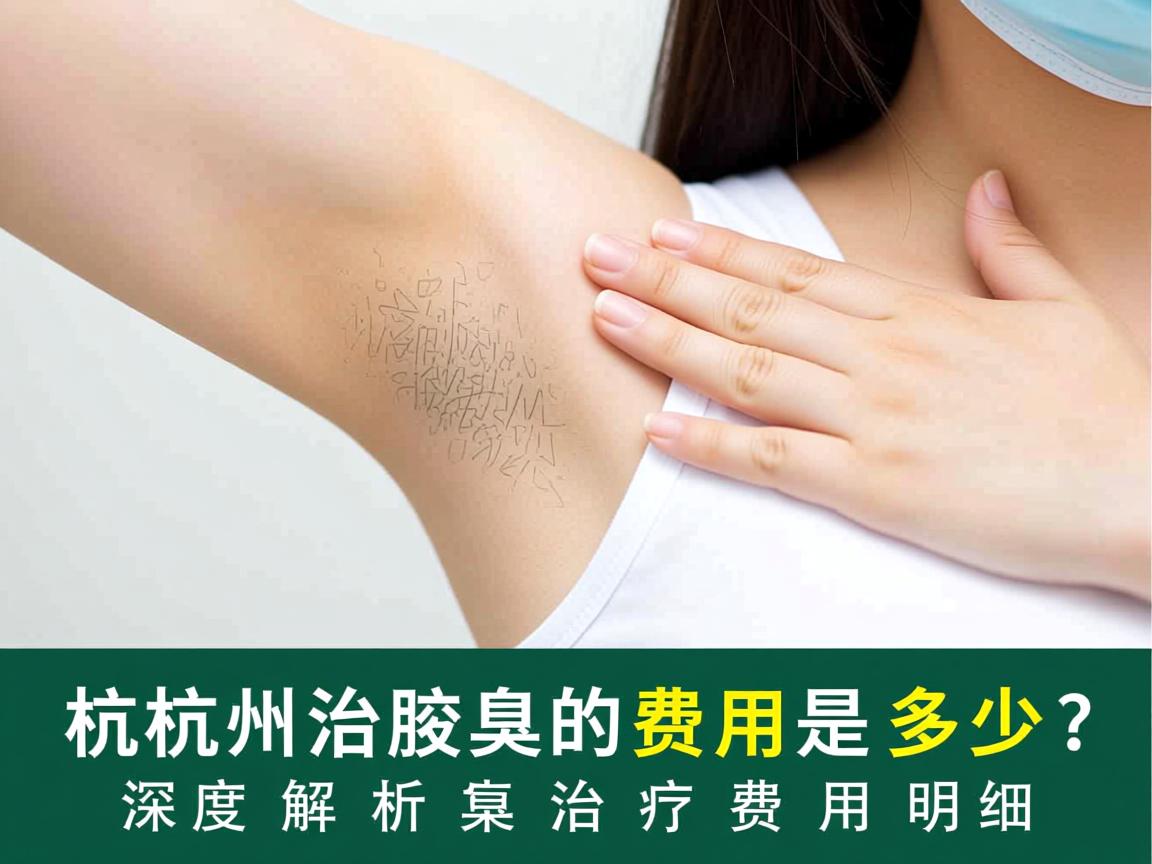 杭州治腋臭的费用是多少？深度解析腋臭治疗费用明细