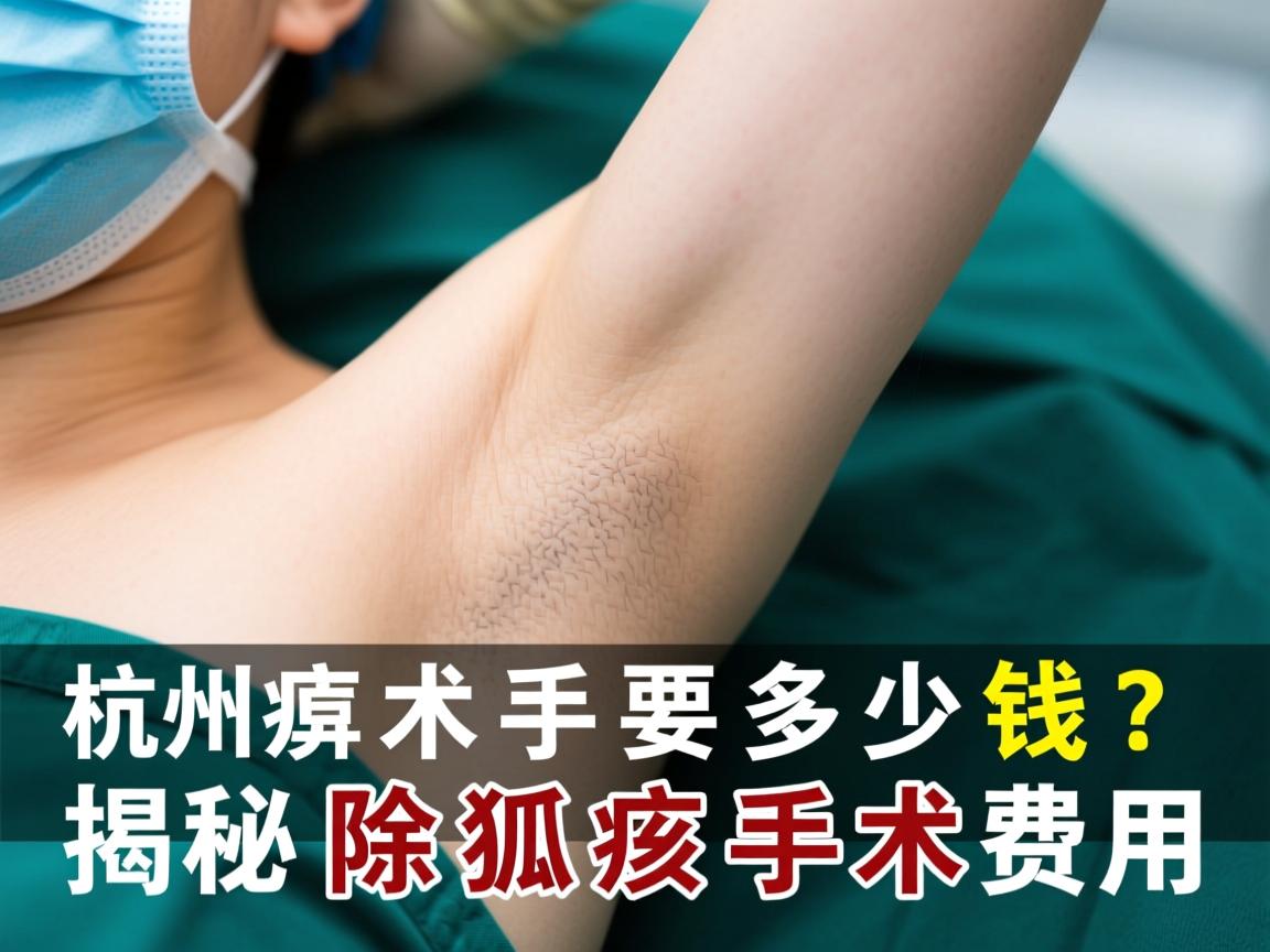 杭州腋臭手术要多少钱？揭秘杭州除狐臭手术费用
