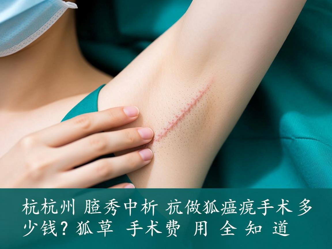杭州腋秀解析，杭州做狐臭手术多少钱？狐臭手术费用全知道