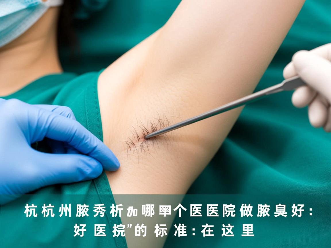 杭州腋秀解析，杭州哪个医院做腋臭好，好医院的标准在这里